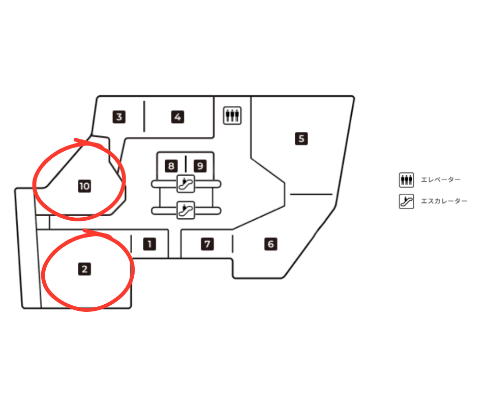 東急プラザ表参道「オモカド」3階詳細図