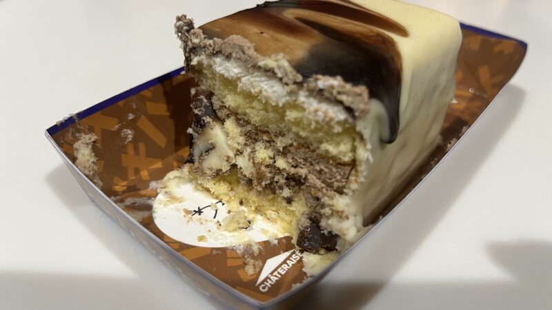 チョコバッキーケーキの断面