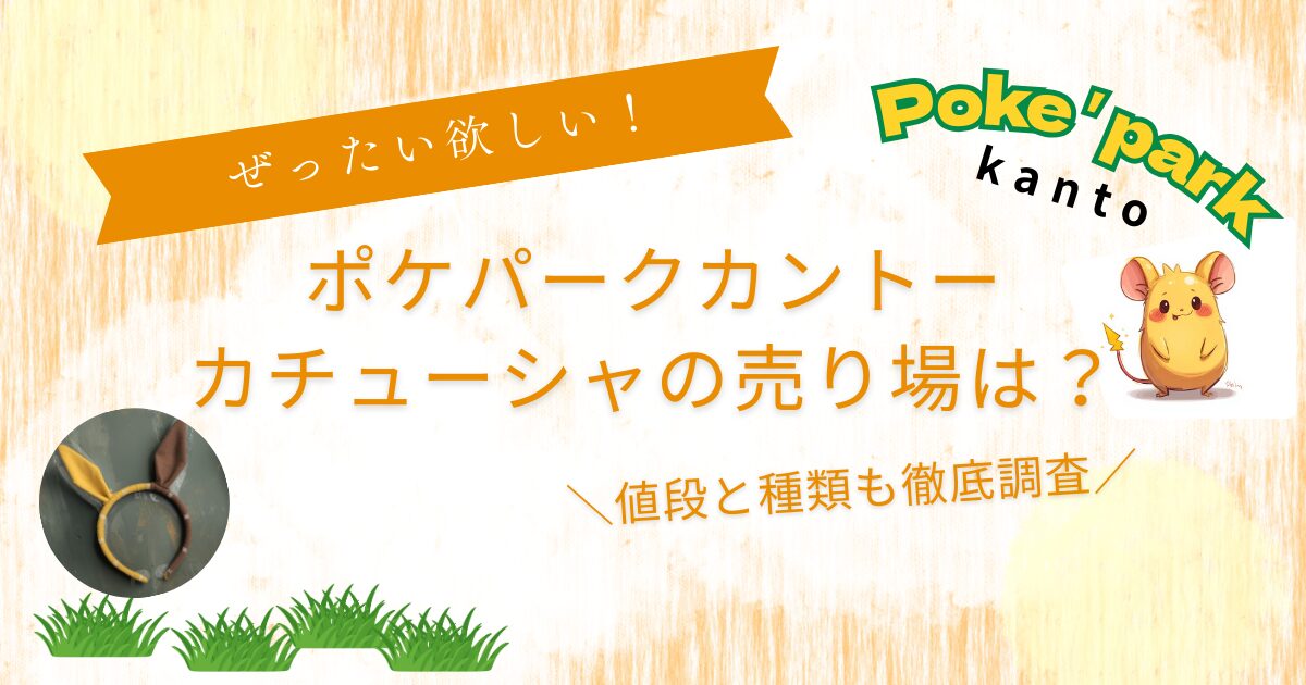 ポケパークカントーカチューシャ売り場はどこ