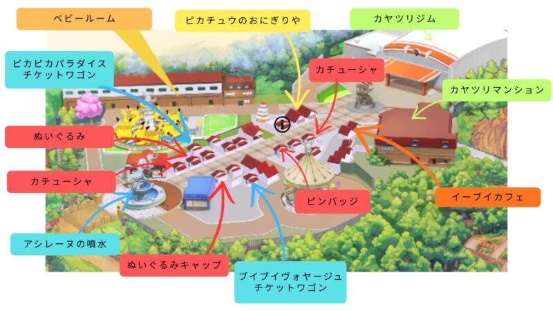 カヤツリタウン詳細マップ