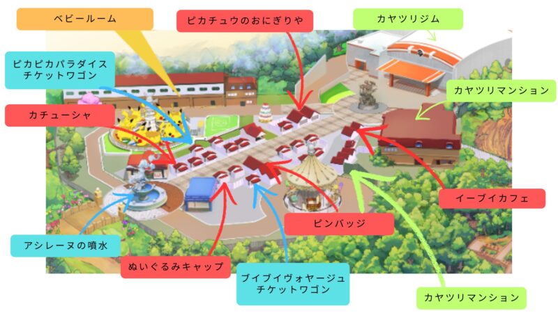 カヤツリタウン詳細マップ