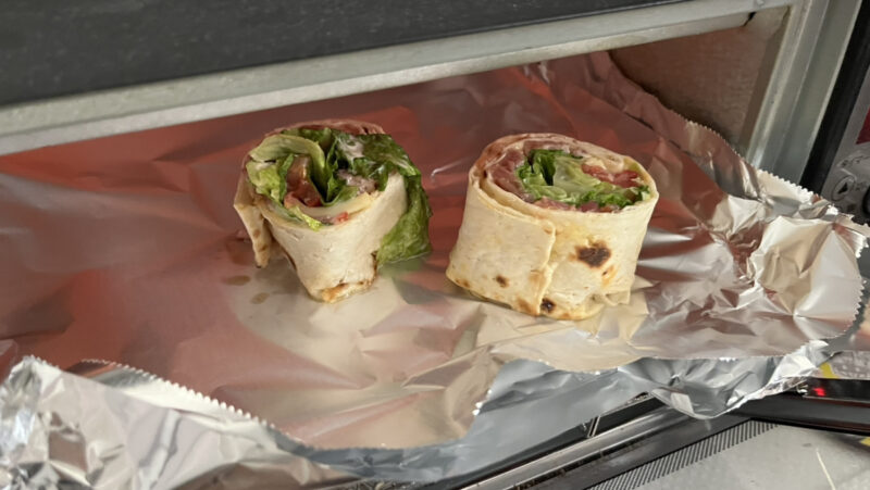 ハイローラートースターで温め