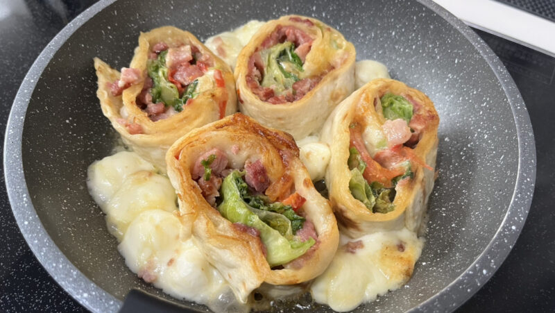 ハイローラーフライパンで焼いてみた